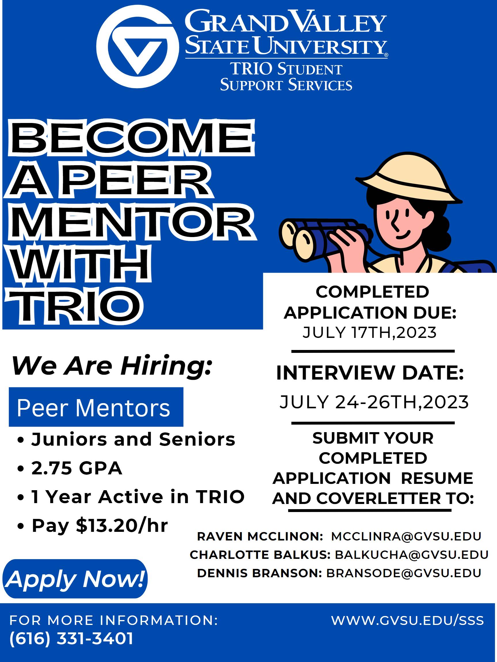 About the SSS Peer Mentor Program - TRIO Student Support Services ...